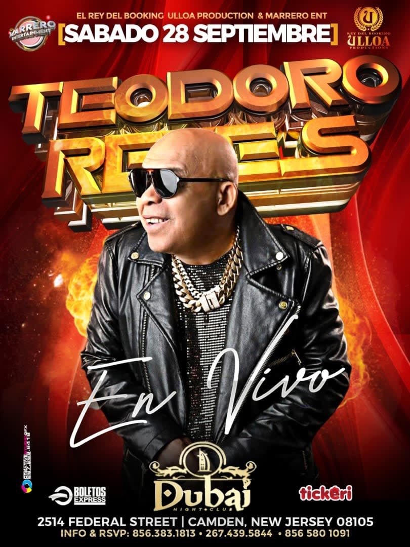 Event - TEODORO REYES EN CONCIERTO ! - Camden, NJ - sáb, 28 de septiembre de 2024} | concert tickets