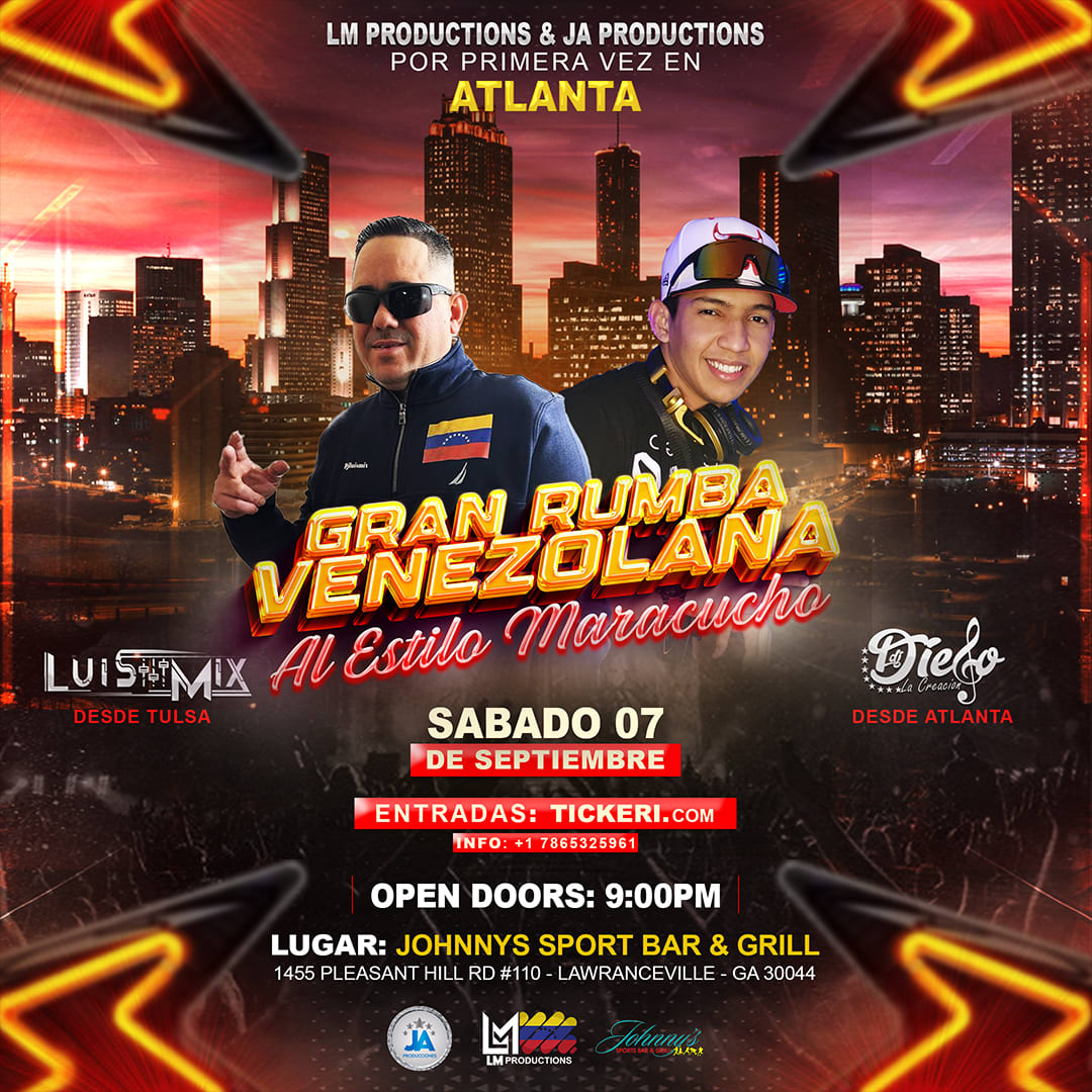 Event - RUMBA VENEZOLANA AL ESTILO MARACUCHO  - Lawrenceville, GA - sáb, 7 de septiembre de 2024} | concert tickets