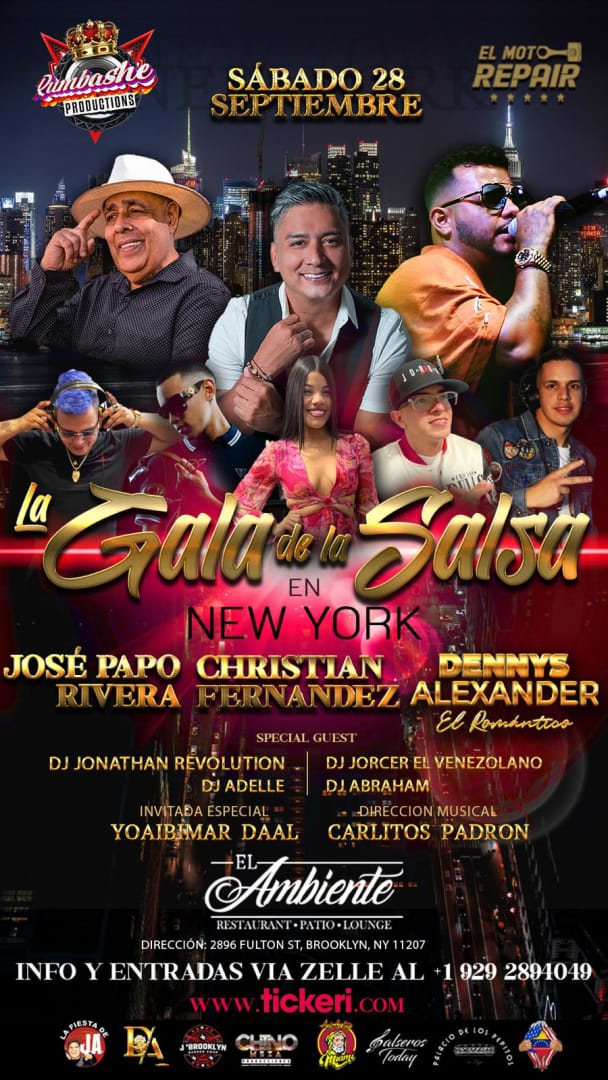 Event - LA GALA DE LA SALSA EN NEW YORK  - Brooklyn, NY - sáb, 28 de septiembre de 2024} | concert tickets