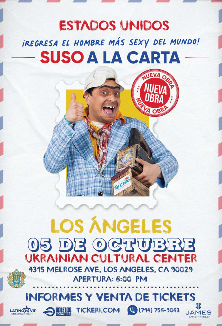 Event - SUSO EL PASPI EN LOS ANGELES,CA - Lo Angeles, CA - sáb, 5 de octubre de 2024} | concert tickets