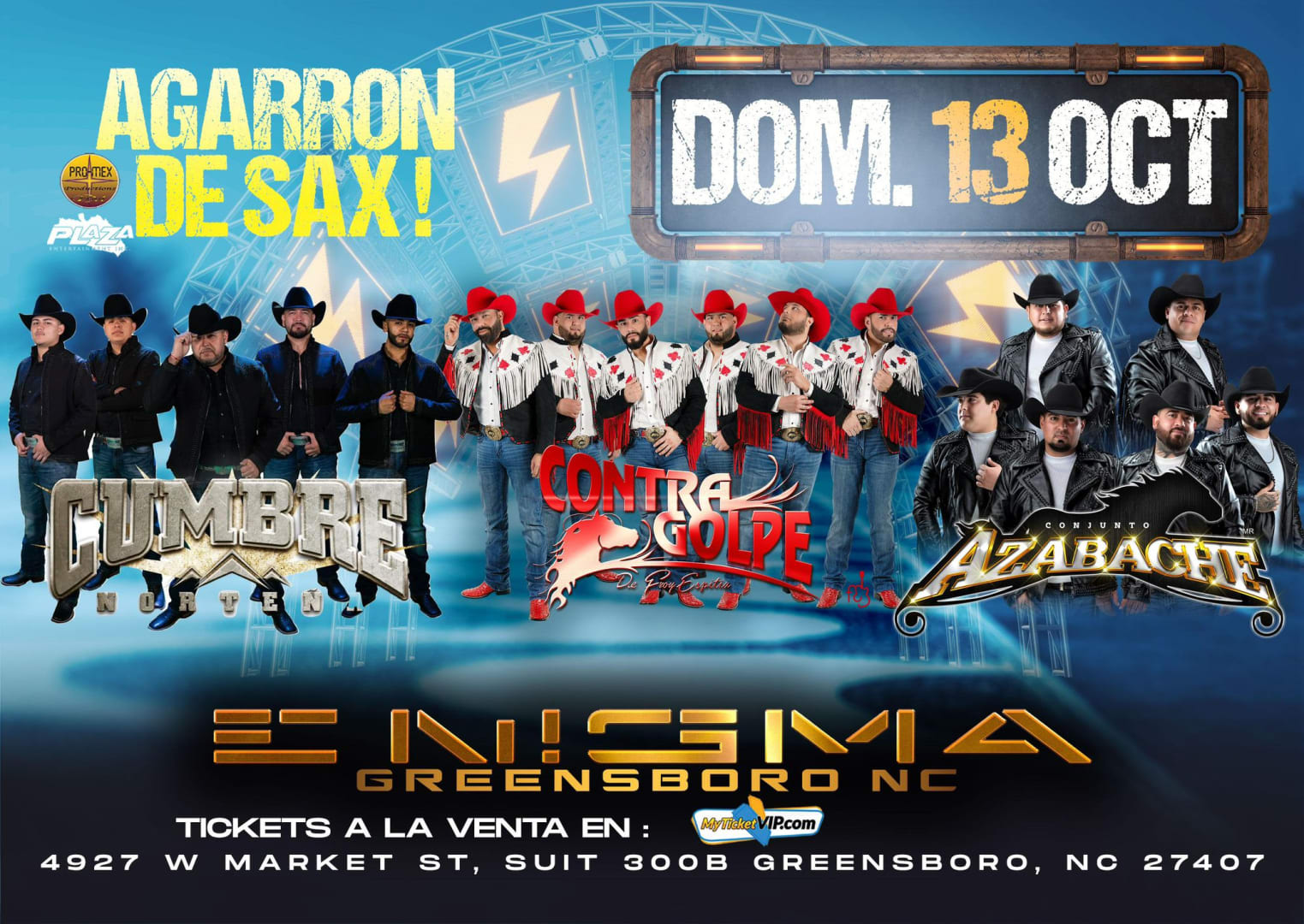 Event - CUMBRE NORTEÑA Y MAS GREENSBORO - Greensboro, NC - dom, 13 de octubre de 2024} | concert tickets