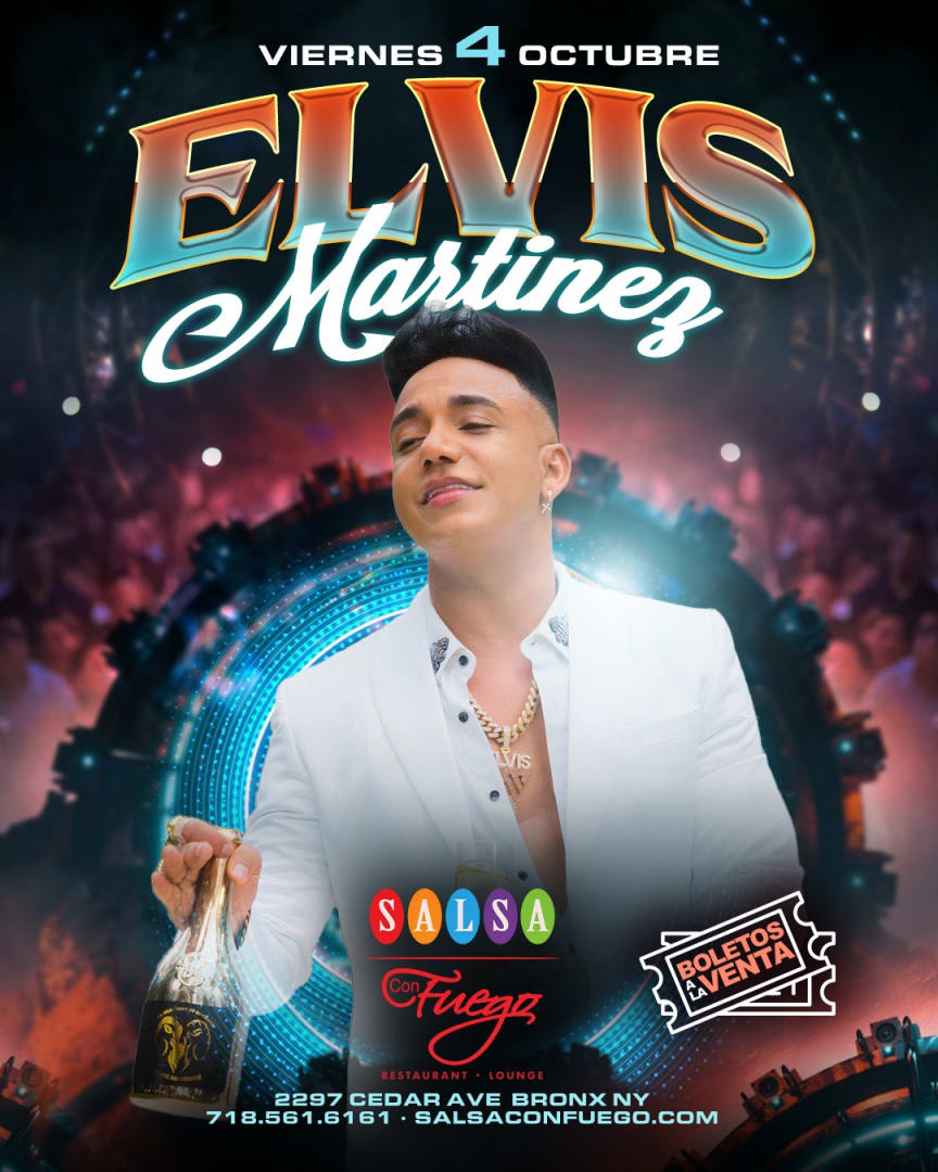 Event - Elvis Martinez En Concierto - Bronx, NY - vie, 4 de octubre de 2024} | concert tickets