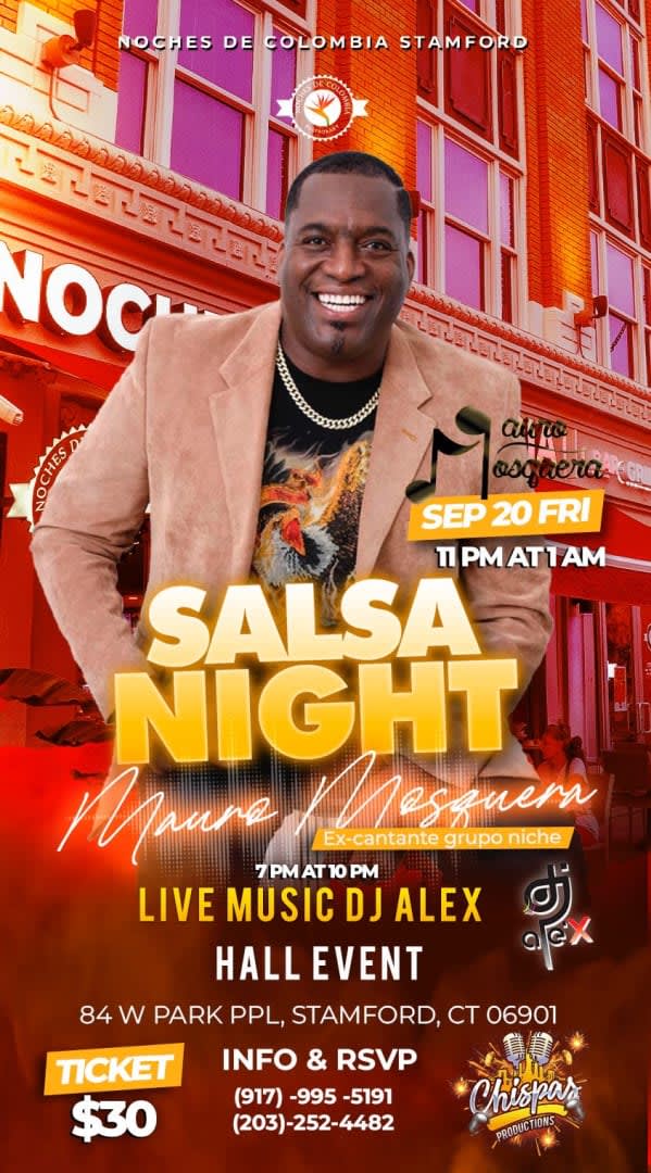 Event - Noches De Colombia Salsa Night - Stamford, CT - Fri, September 20, 2024} | concert tickets