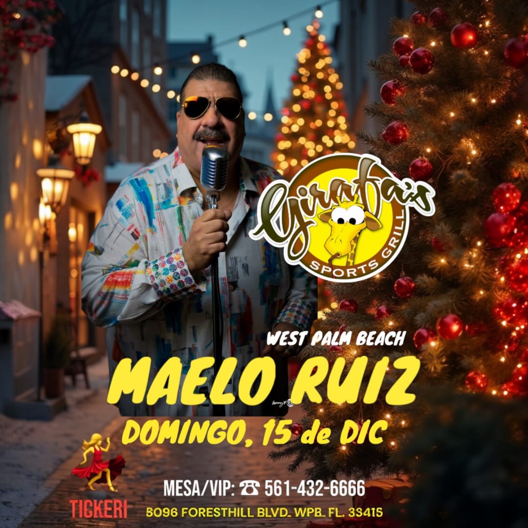 Event - MAELO RUIZ en WEST PALM BEACH  - West Palm Beach, FL - dom, 15 de diciembre de 2024} | concert tickets