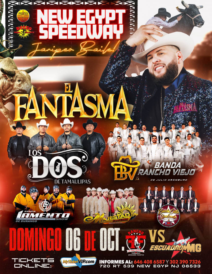 Event - EL FANTASMA / LOS DOS DE TAMAULIPAS Y MAS  - Plumsted, NEW JERSEY - dom, 6 de octubre de 2024} | concert tickets