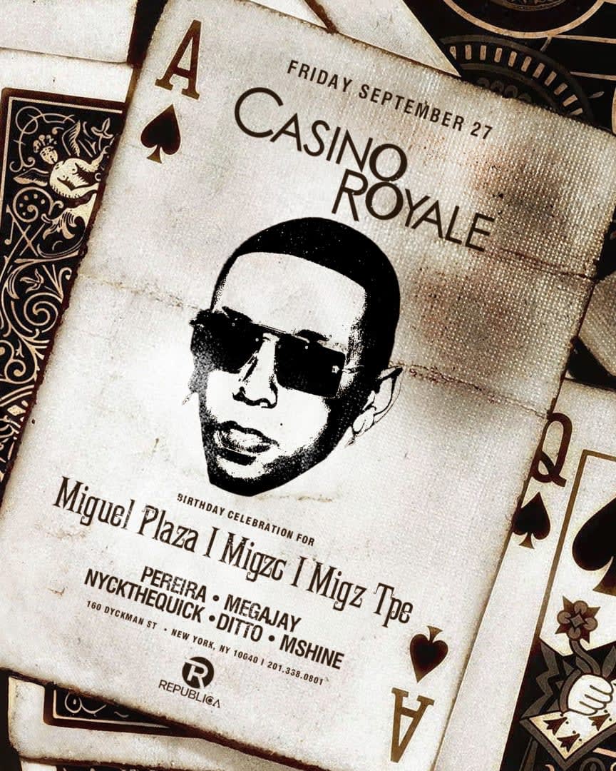 Event - The Loft Fridays Casino Royale At Repulica Rooftop - New York, NY - vie, 27 de septiembre de 2024} | concert tickets