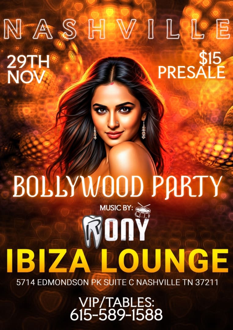 BOLLYWOOD PARTY Tickets Boletos at lounge nashville Nashville