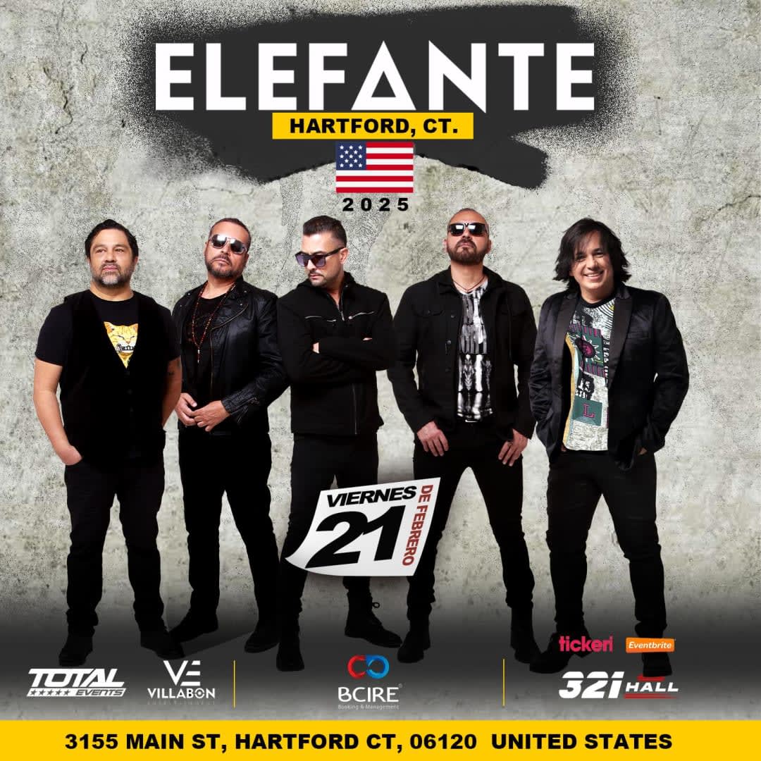 ELEFANTE EN CONCIERTO HARTFORT Tickets Boletos at 321 HALL Hartford
