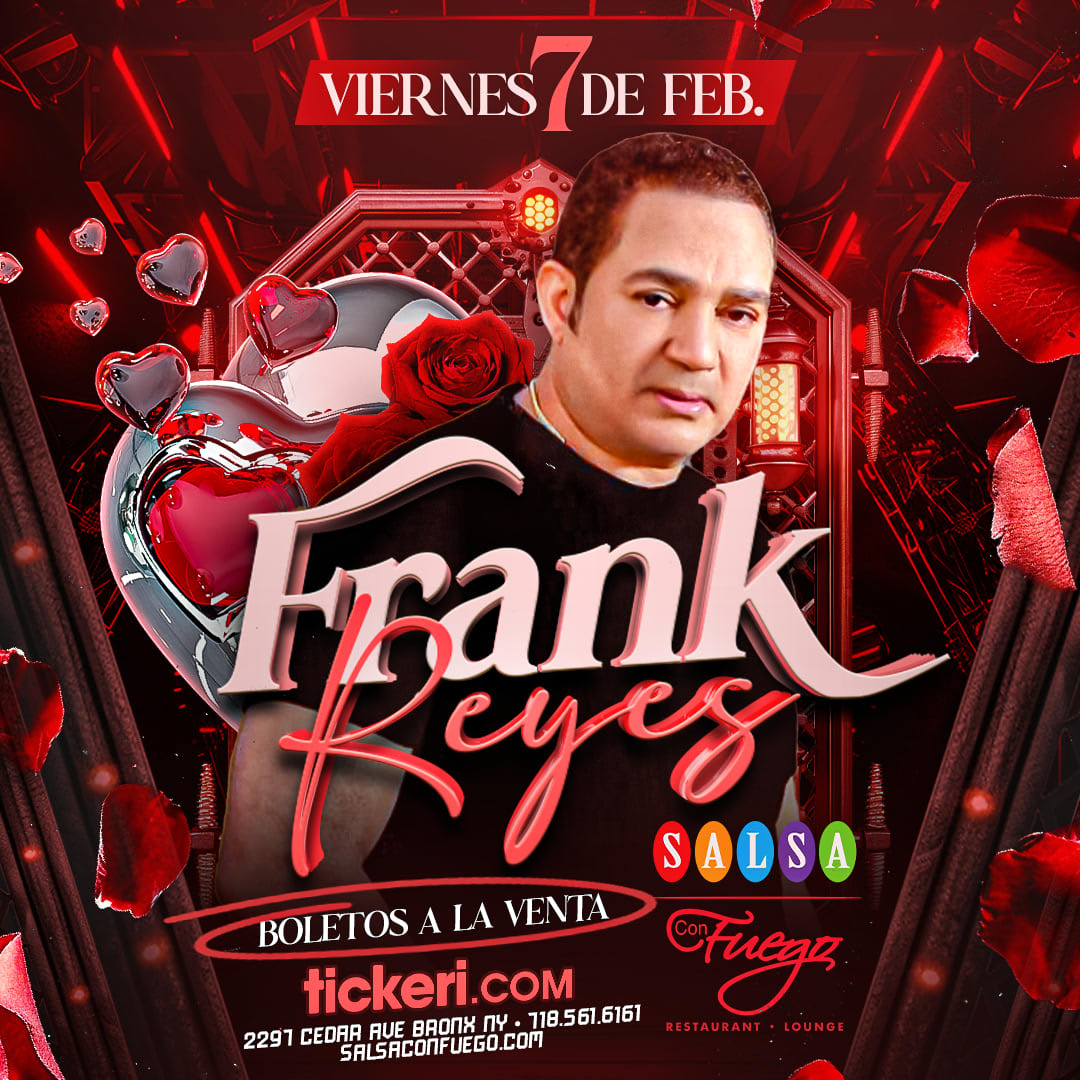 Frank Reyes En Concierto Viernes 7 de Febrero Tickets Boletos at