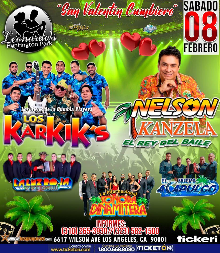 LOS KARKIKS NELZON KANZELA LEONARDOS HP Tickets Boletos at Leonardos