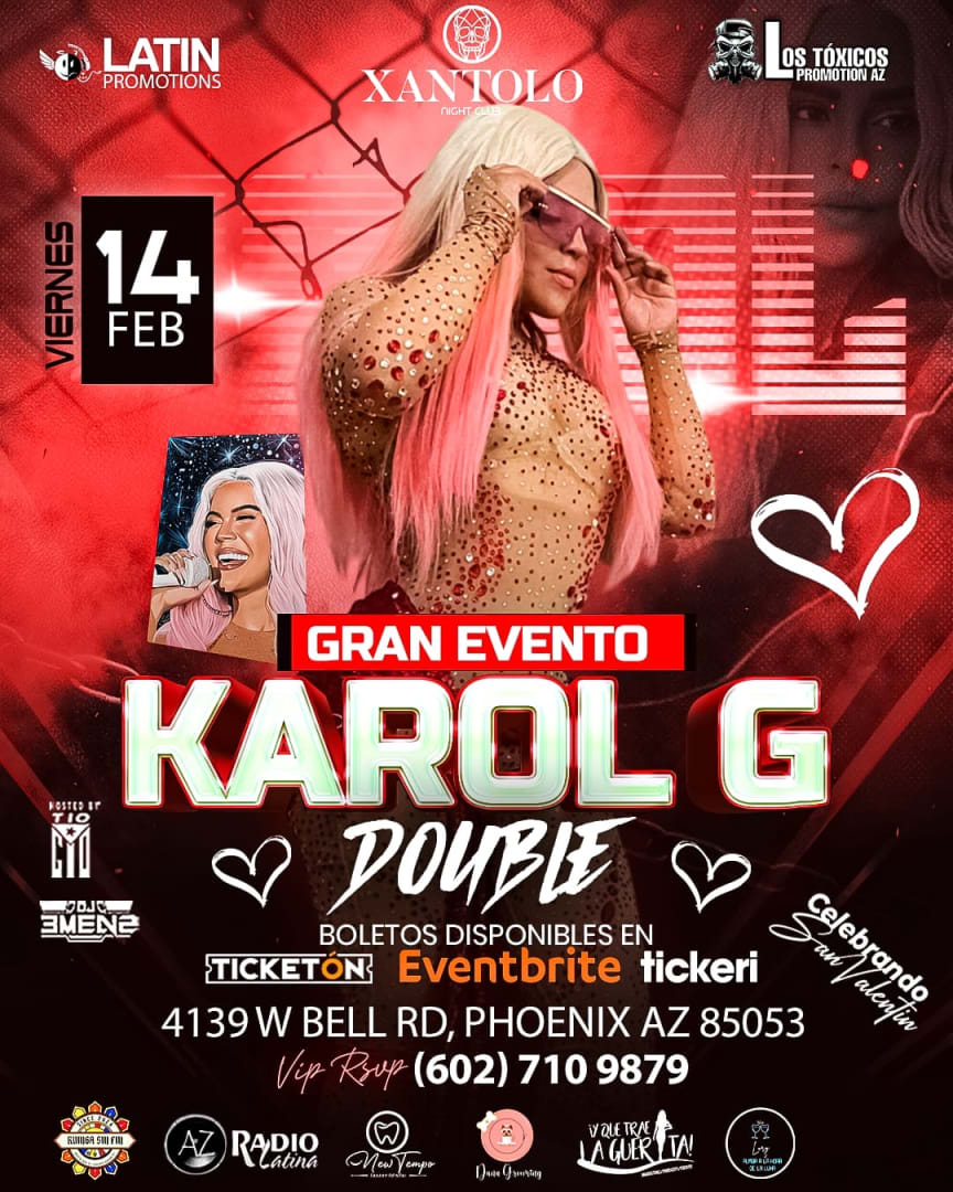 Karol G única doble autorizada!!!! Tickets Boletos at Xantolo Night