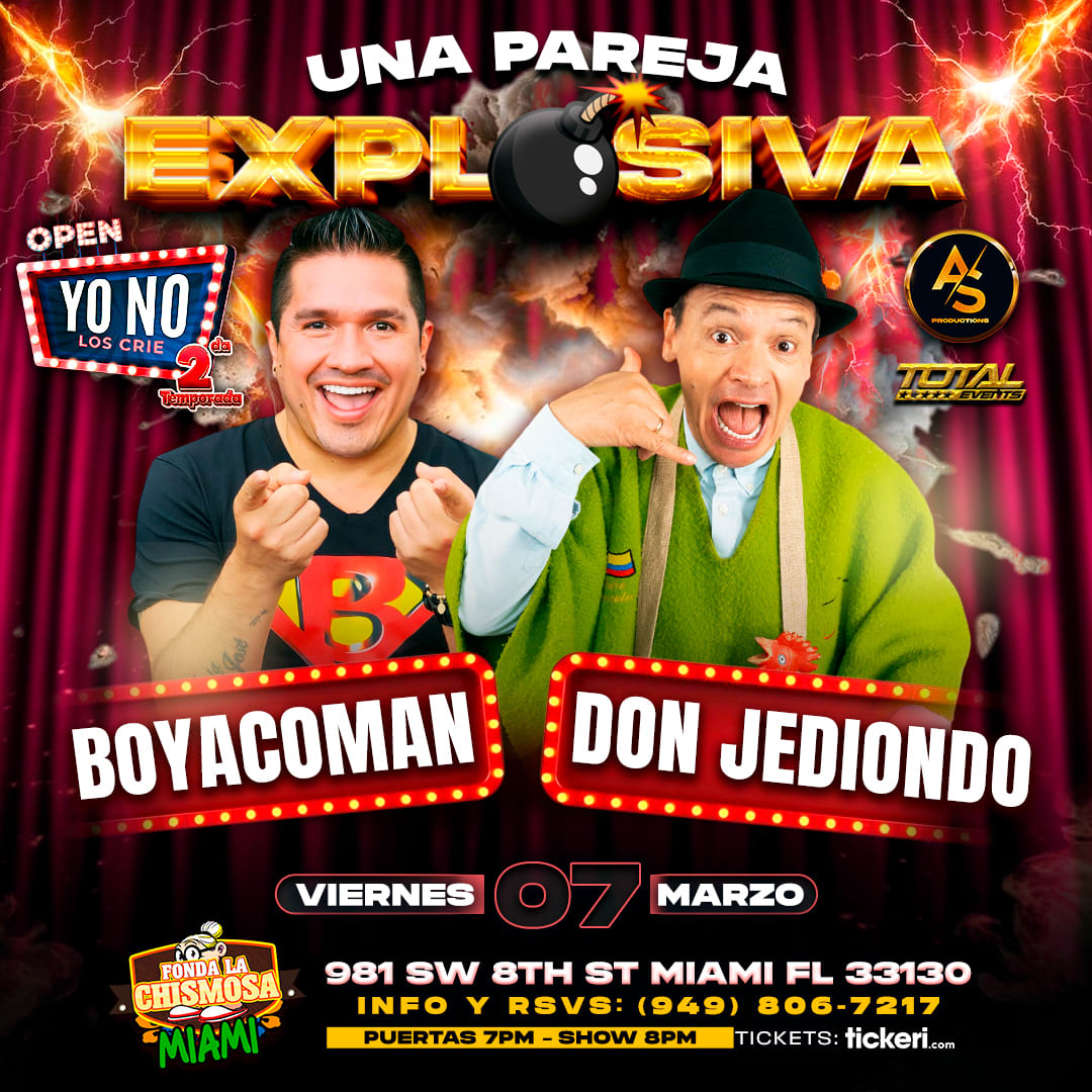 Y DON JEDIONDO UNA PAREJA EXPLOSIVA EN VIVO EN MIAMI Tickets