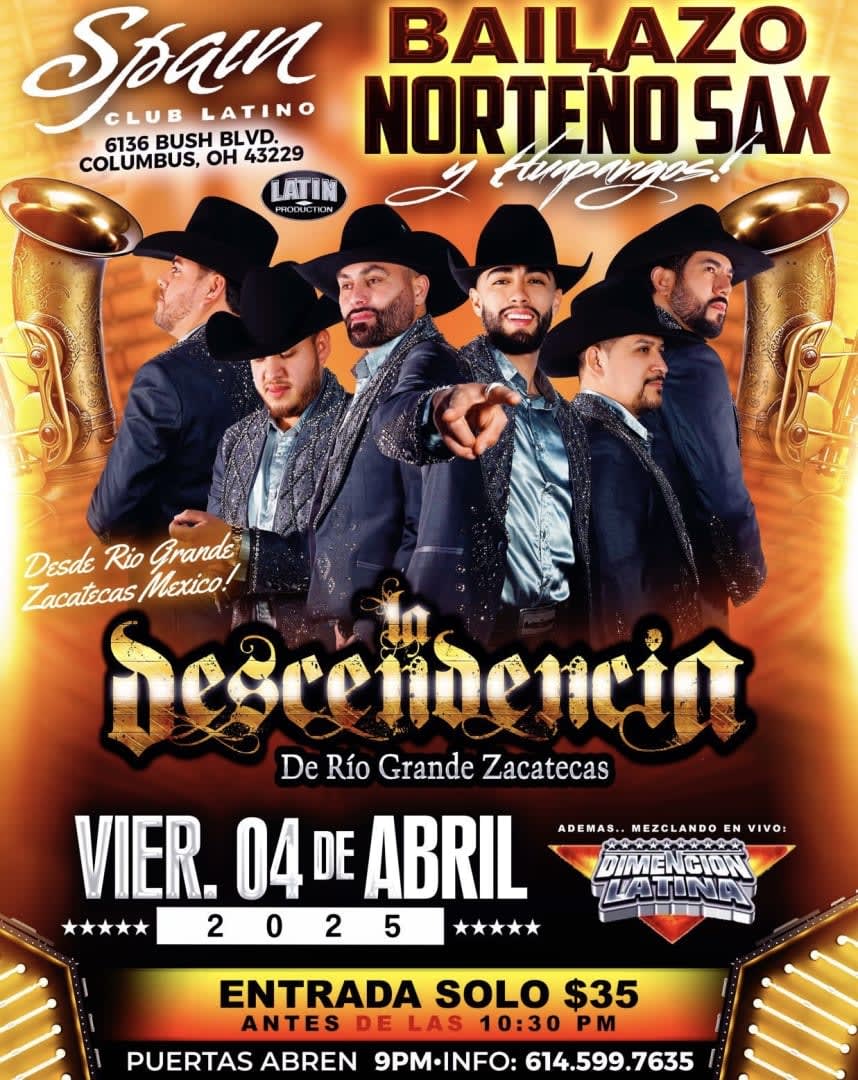 La Descendencia de Río Grande Tickets Boletos at Spain Night Club