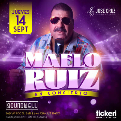 Event - MAELO RUIZ EN SALT LAKE CITY - Salt Lake City, Utah - September 14, 2023 | concert tickets