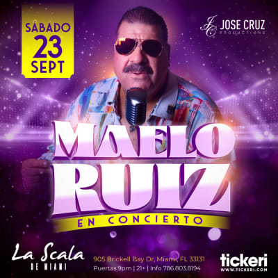 Event - MAELO RUIZ EN MIAMI - Miami, Florida - September 23, 2023 | concert tickets