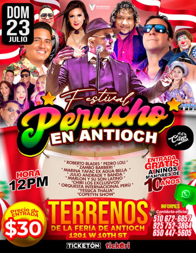 Event - FESTIVAL PERUCHO EN ANTIOCH CALIFORNIA - Antioch, California - July 23, 2023 | concert tickets