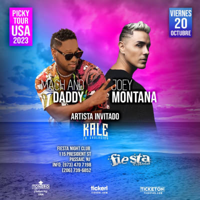 Event - JOEY MONTANA- MACH & DADDY-KALE LA EVOLUCION EN PASSAIC NJ. canceled - Passaic, New Jersey - October 20, 2023 | concert tickets