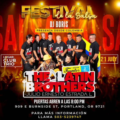 Event - THE LATIN BROTHERS EN EL FESTIVAL DE LA SALSA  - Portland, Oregon - July 21, 2023 | concert tickets