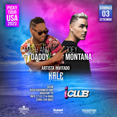 Event - JOEY MONTANA- MACH & DADDY-KALE LA EVOLUCION HOUSTON TEXAS. cancelled - Houston, Texas - 28 de septiembre de 2023 | concert tickets