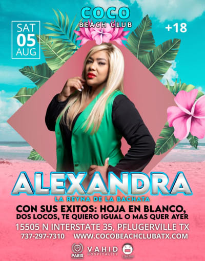 Event - Alexandra La Reyna De La Bachata en Concierto - Pflugerville, Texas - August 5, 2023 | concert tickets