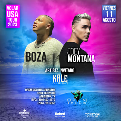 Event - JOEY MONTANA  x  KALE LA EVOLUCION  - Arlington, Texas - August 11, 2023 | concert tickets