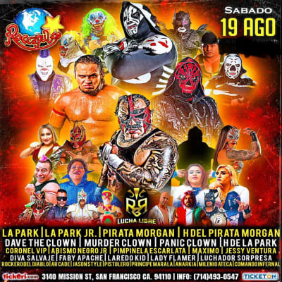 Event - LUCHA LIBRE SUPERESTELAR ! - San Francisco, California - 19 de agosto de 2023 | concert tickets