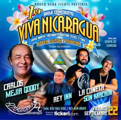 Event - 1er BAILE CONCIERTO VIVA  NICARAGUA  - Burlingame, California - 22 de noviembre de 2023 | concert tickets