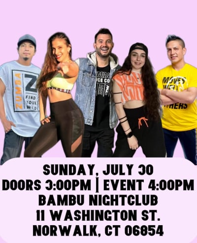 Event - CONNECTICUT SAMANTHA & IONUT ZUMBA® EXPERIENCE FEATURING SPECIAL GUEST BELLA & JOEL NAVARRO - Norwalk, Connecticut - 30 de julio de 2023 | concert tickets