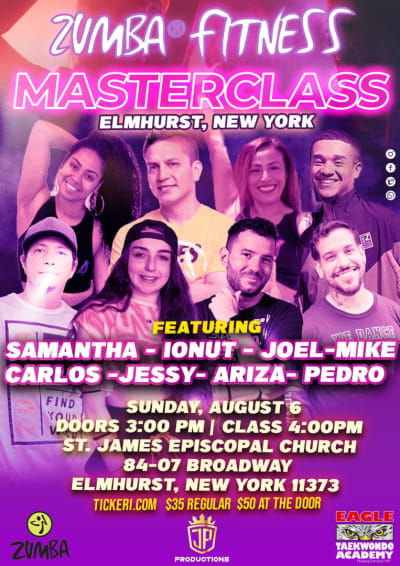 Event - NEW YORK SAMANTHA & IONUT ZUMBA® EXPERIENCE FEATURING SPECIAL GUESTS: ARIZA, JESSY, JOEL, CARLOS & MIKE - Elmhurst, New York - August 6, 2023 | concert tickets