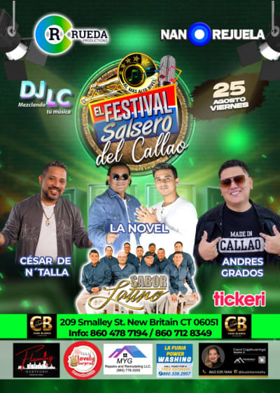 Event - Festival Salsero del Callao - New Britain, Connecticut - August 25, 2023 | concert tickets