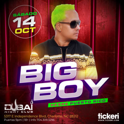 Event - BIG BOY EN CHARLOTTE - Charlotte, North Carolina - 14 de octubre de 2023 | concert tickets