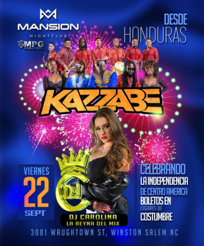 Event - Kazzabe & DJ Carolina - Desde Honduras - Winston-Salem, North Carolina - September 22, 2023 | concert tickets