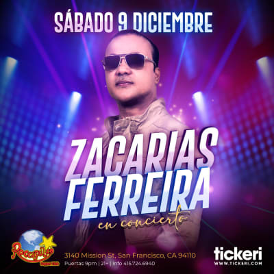 Event - ZACARIAS FERREIRA EN SAN FRANCISCO - San Francisco, California - December 9, 2023 | concert tickets