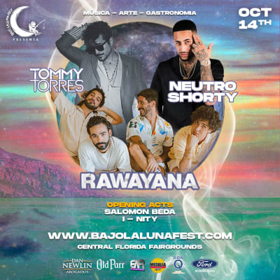 Event - BAJO LA LUNA FEST 2023 ! - Orlando, Florida - October 14, 2023 | concert tickets