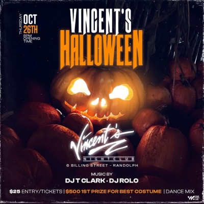 Event - Thursday Halloween Music Mix - Randolph, Massachusetts - 26 de octubre de 2023 | concert tickets