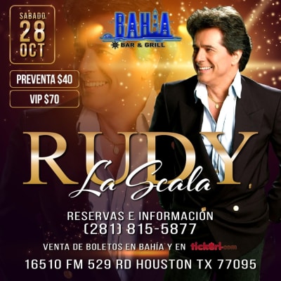 Event - RUDY LA SCALA EN CONCIERTO ! - Houston, Texas - 28 de octubre de 2023 | concert tickets