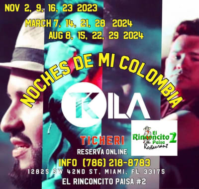 Event -  NOCHES DE MI COLOMBIA -TKILA  - miami, Florida - 28 de marzo de 2024 | concert tickets