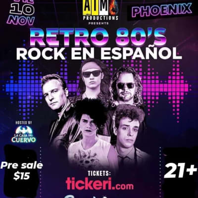 Event - Rockero Retro Night  - Phoenix, Arizona - November 10, 2023 | concert tickets