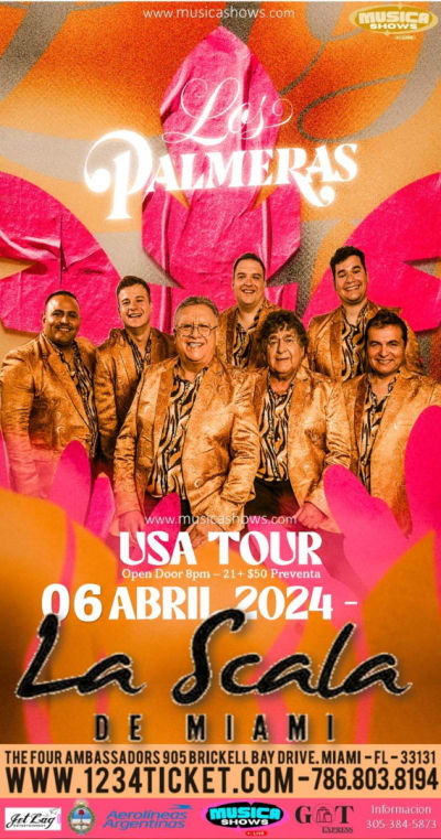 Event - LOS PALMERAS - MIAMI - Miami, Florida - April 6, 2024 | concert tickets