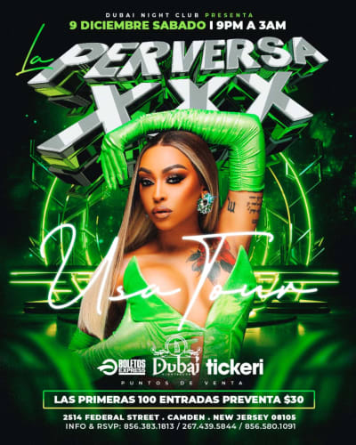 Event - LA PERVERSA USA TOUR ! - CANCELLED - Camden, New Jersey - 9 de diciembre de 2023 | concert tickets