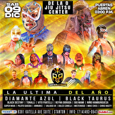 Event - Lucha Libre con Diamante Azul, Black Taurus y mucho mas! - Stanton, California - 9 de diciembre de 2023 | concert tickets