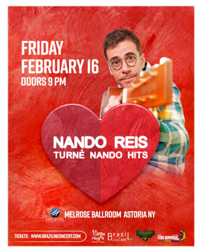 Event - Nando Reis TURNÈ NANDO HITS / Opening Act Jonavo  - New York, New York - February 16, 2024 | concert tickets