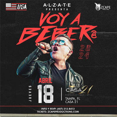 Event - ALZATE EN CONCIERTO EN TAMPA! - Tampa, Florida - April 18, 2024 | concert tickets