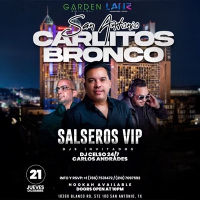 Event - CARLITOS BRONCO EN SAN ANTONIO TX - San Antonio, Texas - December 21, 2023 | concert tickets