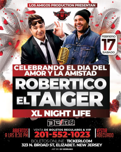 Event - EL TAIGER Y ROBERTICO EL COMEDIANTE  - Elizabeth, New Jersey - February 17, 2024 | concert tickets