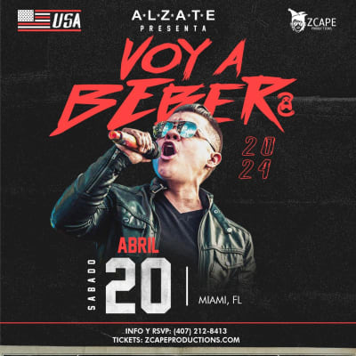 Event - ALZATE EN CONCIERTO MIAMI - Hialeah, Fl - 20 de abril de 2024 | concert tickets