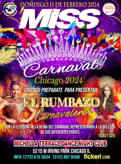 Event - MISS CARNAVAL CHICAGO 2024 - Chicago, Illinois - February 11, 2024 | concert tickets