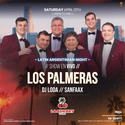 Event - LOS PALMERAS EN CONCIERTO ! - Los Angeles, California - 13 de abril de 2024 | concert tickets