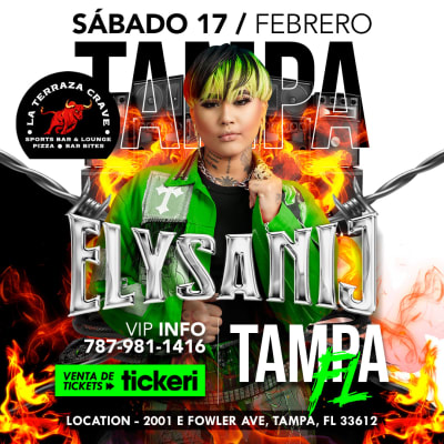 Event - Elysanij @ Tampa, Florida (La Terraza Crave) - Tampa, Florida - 17 de febrero de 2024 | concert tickets