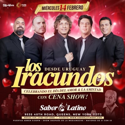 Event - Los Iracundos | Cena Show en New York - Queens, New York - February 14, 2024 | concert tickets